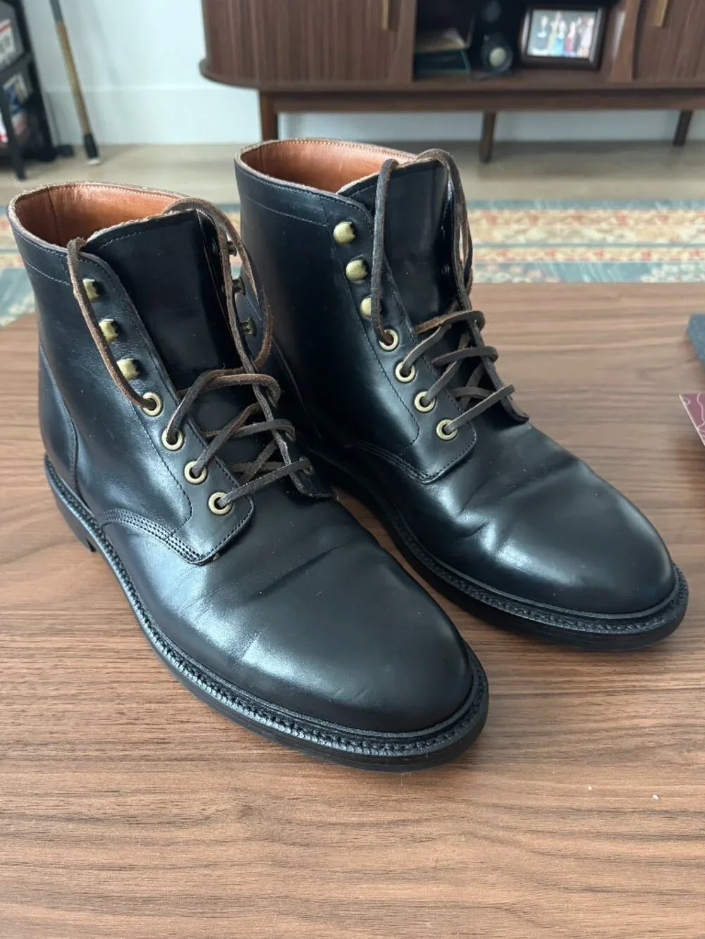 Grant Stone Diesel Boots, Black, Size 10E, Excellent Condition